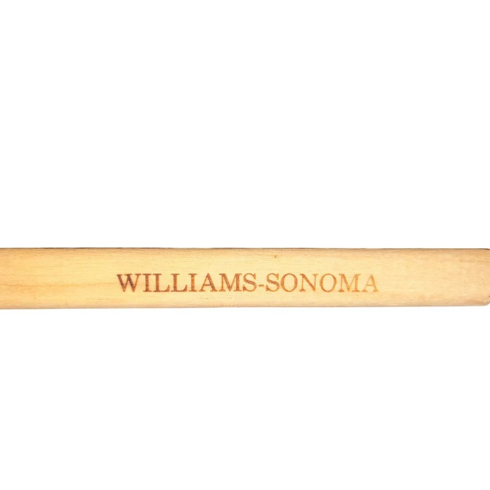 Williams Sonoma Silicone Scraper Spatula Wood Handle White Head